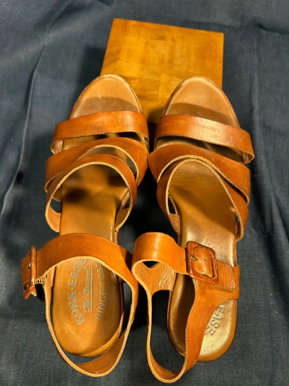 Kork-Ease leather wedge platform sandals shoes